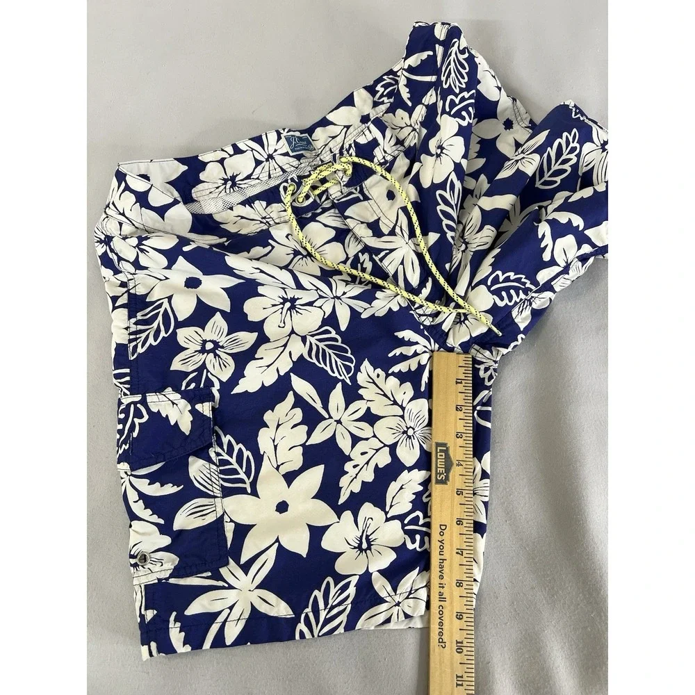 J.CREW Swim Men's Shorts Trunks Lined Beach‎ Boat Lace Up Waist Size 34